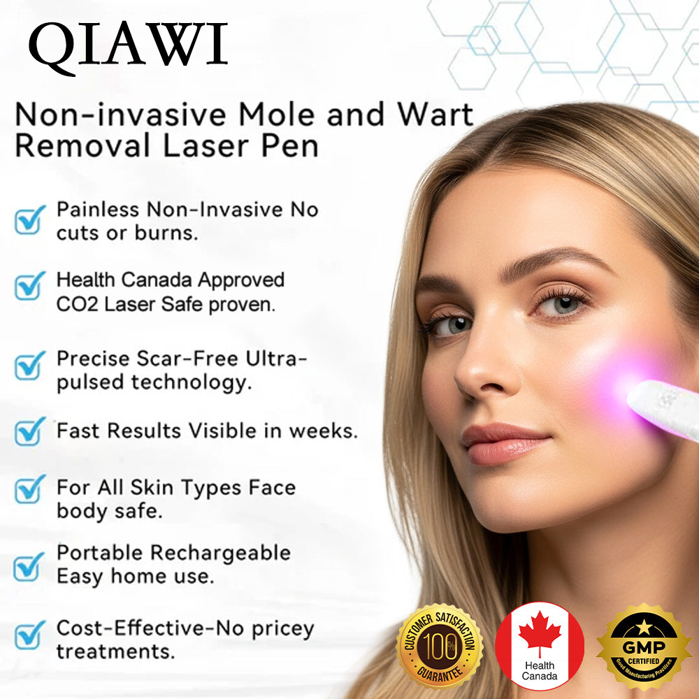 ✨QIAWI™ All-in-One CO₂ Laser Eraser Pen | Removes Moles, Warts, Skin Flaws & Pigmentation
