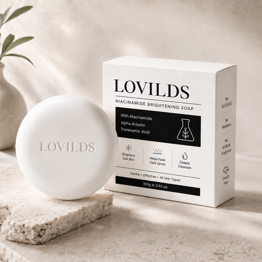 🧼 Niacinamide Brightening Soap for Dark Spots, Freckles, Acne Marks & Uneven Skin Tone