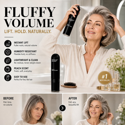 💁Last Day 60% OFF✨Fluffy Hair Shaping Spray, Long Lasting Peach Scent Volumizing Hair Mist for All-Day Hold