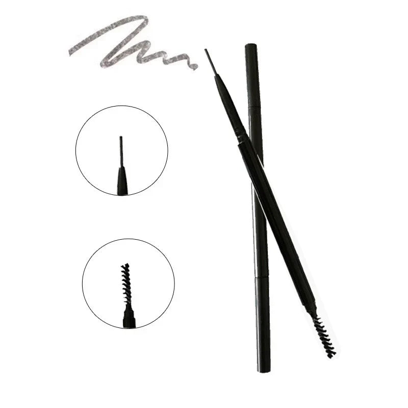 Ultra-fine 1.5mm double-ended eyebrow pencil
