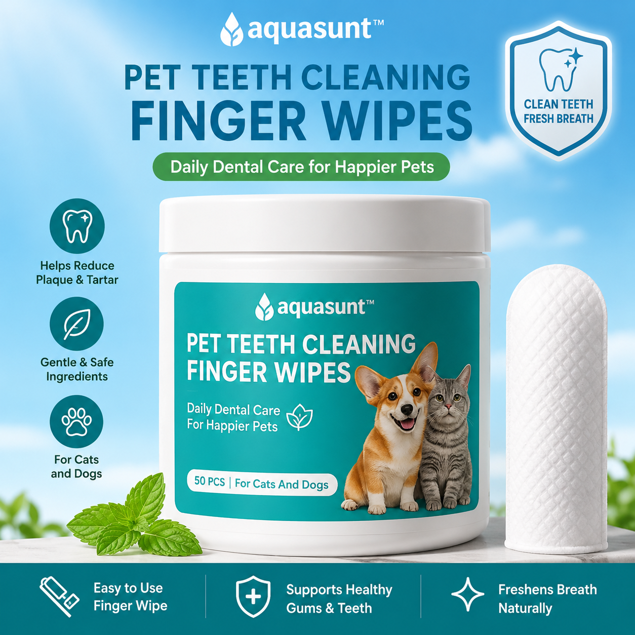 Teeth Cleaning Wipes
