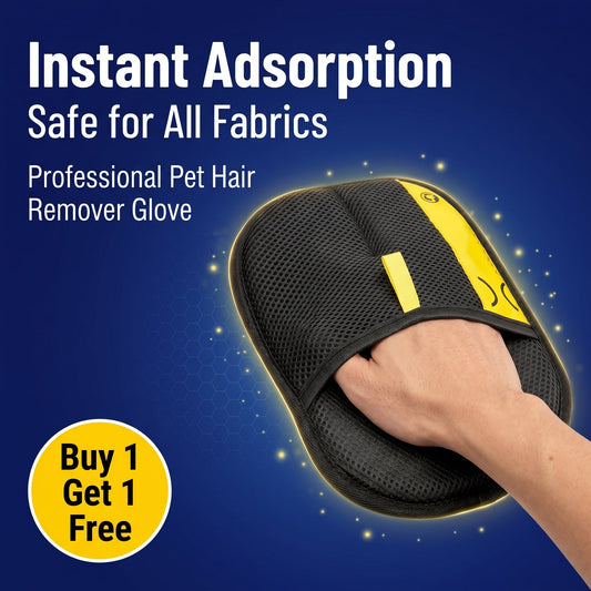Buy 1 Get 1 Free Aquasunt™ Electrostatic Pet Hair Removal Grooming Gloves