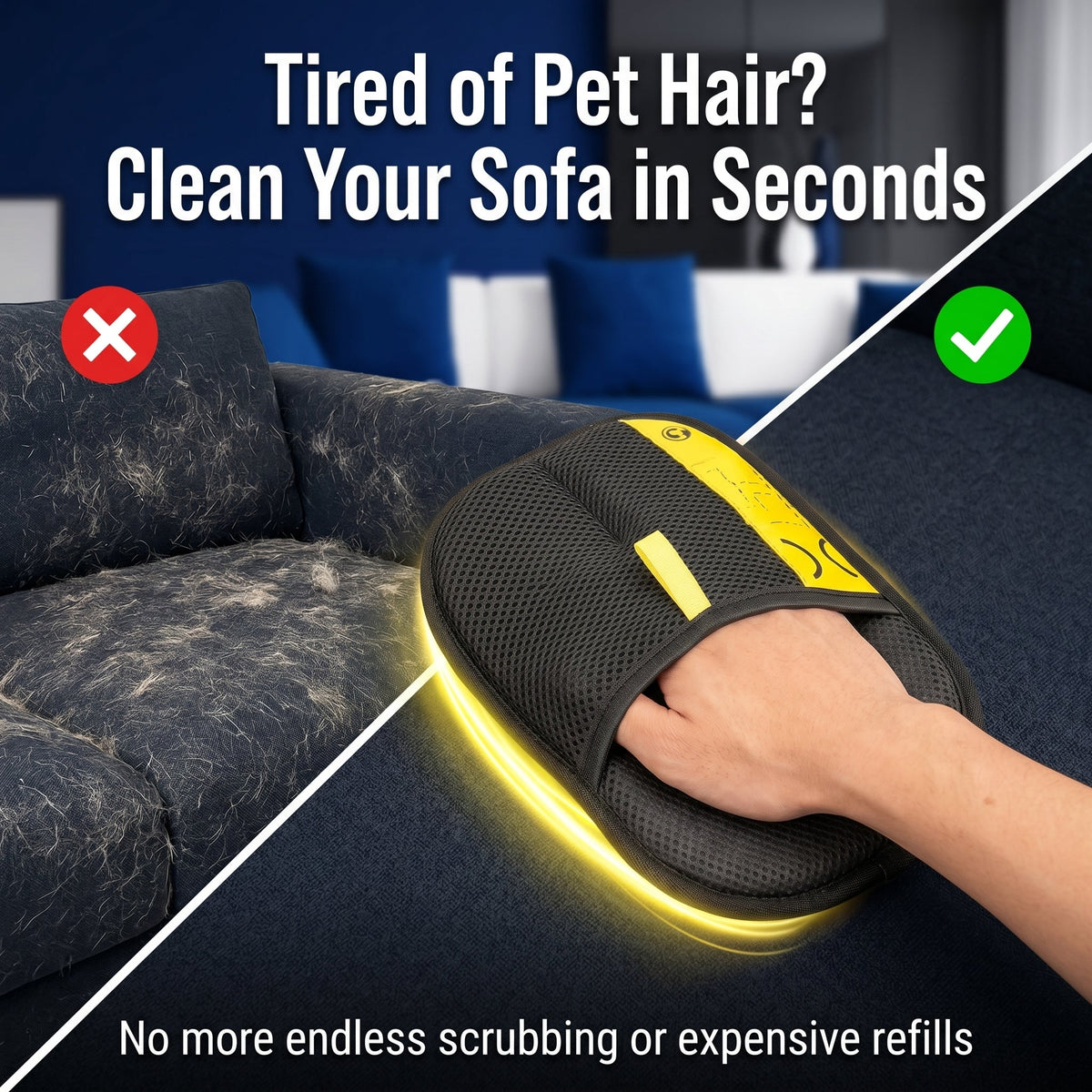 Buy 1 Get 1 Free Aquasunt™ Electrostatic Pet Hair Removal Grooming Gloves